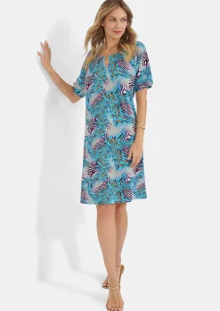 Robe de loisirs avec imprimé animal fantaisie