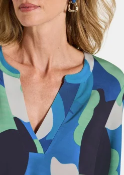 Robe en jersey avec lien à nouer et poches