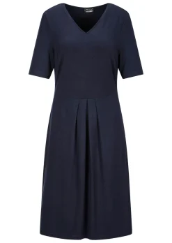 Robe en jersey à encolure en V