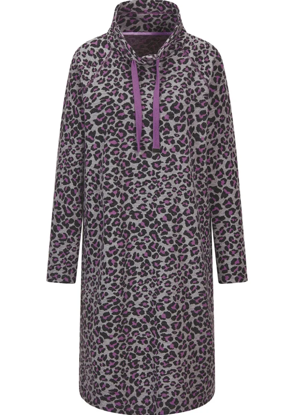 Robe en sweat avec imprimé animalier