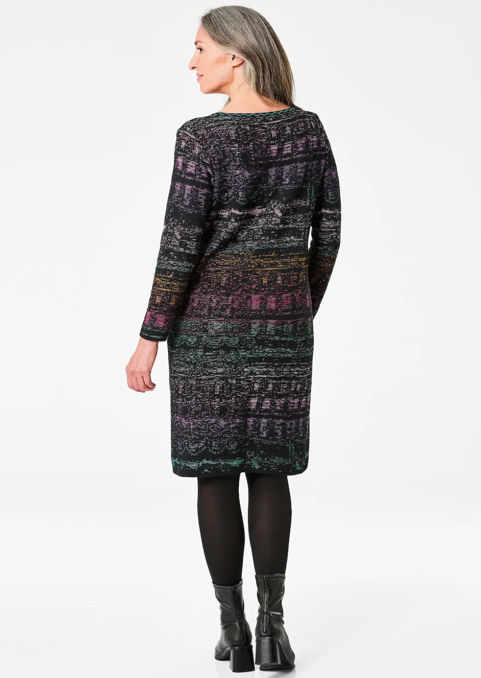 Robe en tricot avec motif jacquard