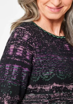 Robe en tricot avec motif jacquard