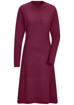 Robe en tricot à la coupe féminine en A