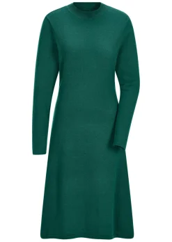 Robe en tricot à la coupe féminine en A