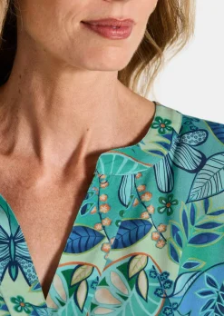 Robe en viscose avec ceinture à nouer