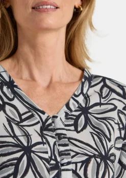 Robe en viscose avec encolure en V