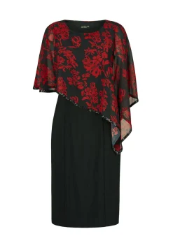 Robe habillée avec drapé en mousseline