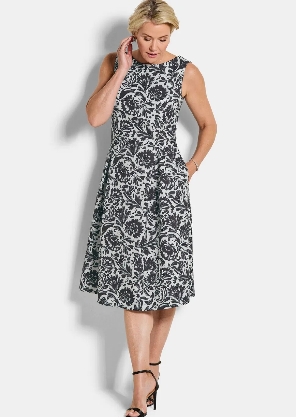 Robe élégante en jersey crêpe