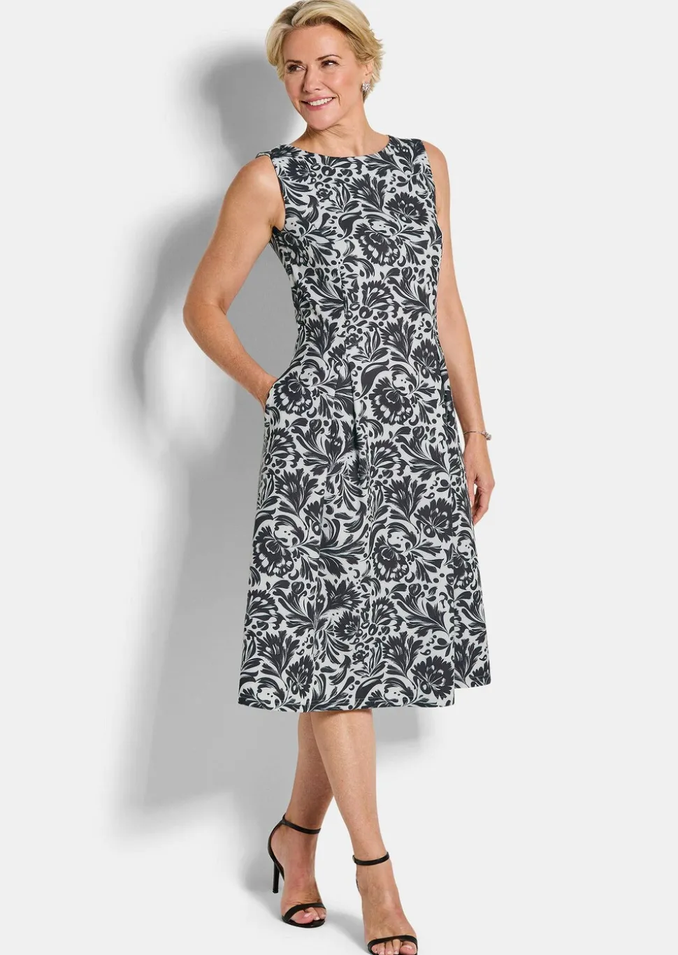 Robe élégante en jersey crêpe