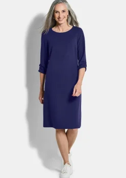 Robe élégante à manches froncées