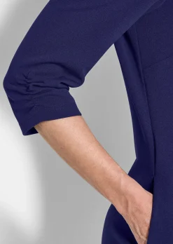 Robe élégante à manches froncées