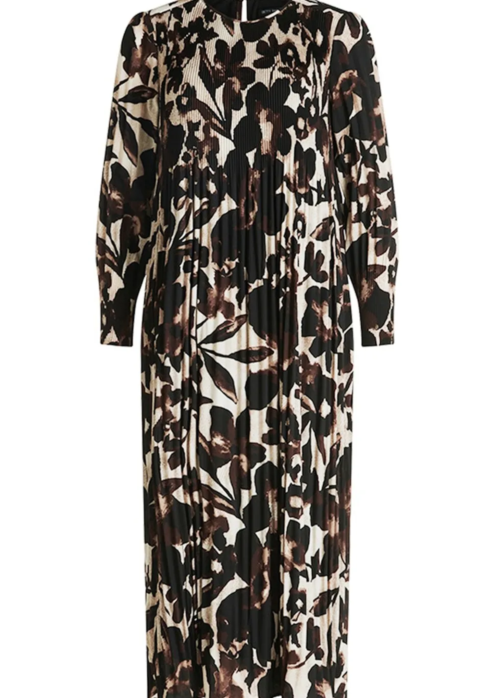 Robe plissée avec imprimé floral séduisant