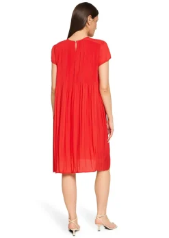 Robe plissée avec imprimé floral