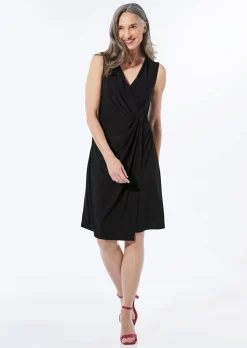 Robe portefeuille en tissu slinky