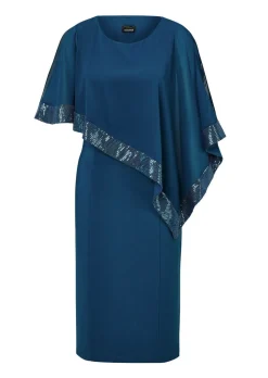 Robe raffinée avec empiècement en mousseline