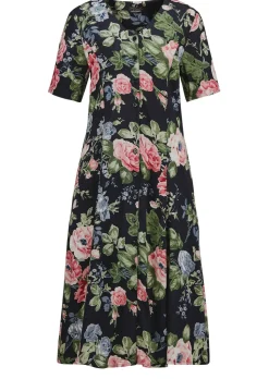 Robe romantique avec imprimé floral intégral