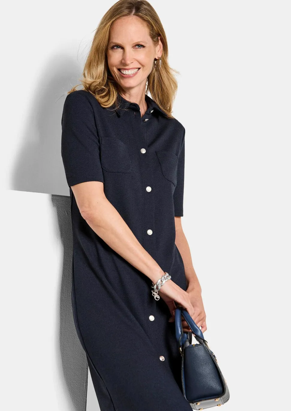 Robe, style marin, en jersey interlock