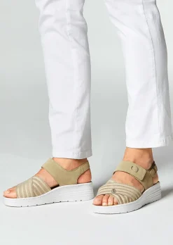 Sandales avec bandes élastiques