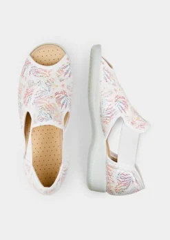 Sandales avec imprimé floral