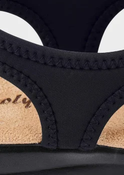 Sandales avec textile extensible