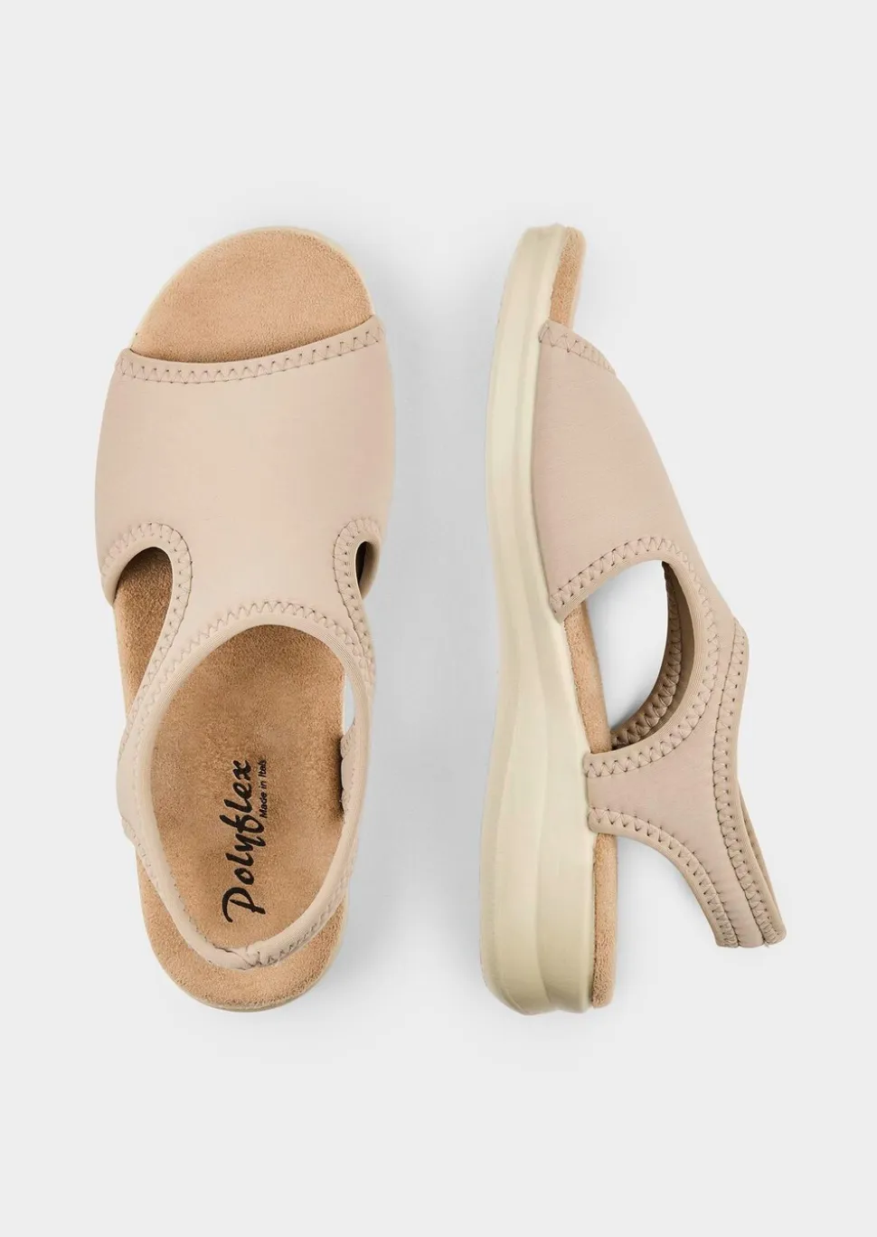 Sandales avec textile extensible