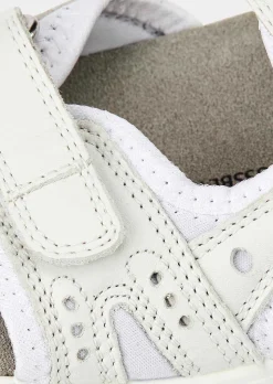 Sandales en cuir avec fermeture scratchée