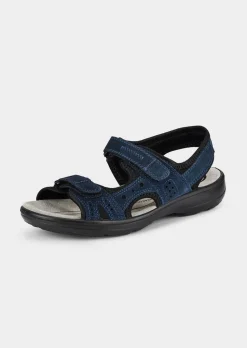 Sandales en cuir avec fermeture scratchée