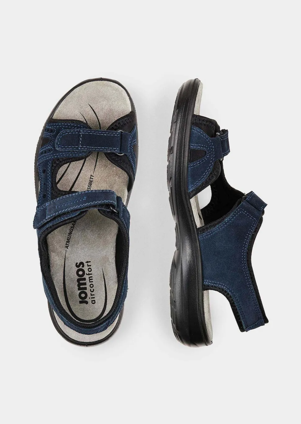 Sandales en cuir avec fermeture scratchée