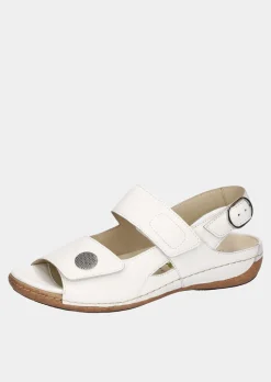 Sandales en cuir véritable.
