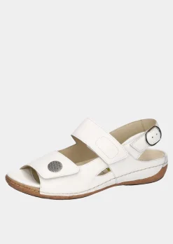 Sandales en cuir véritable.
