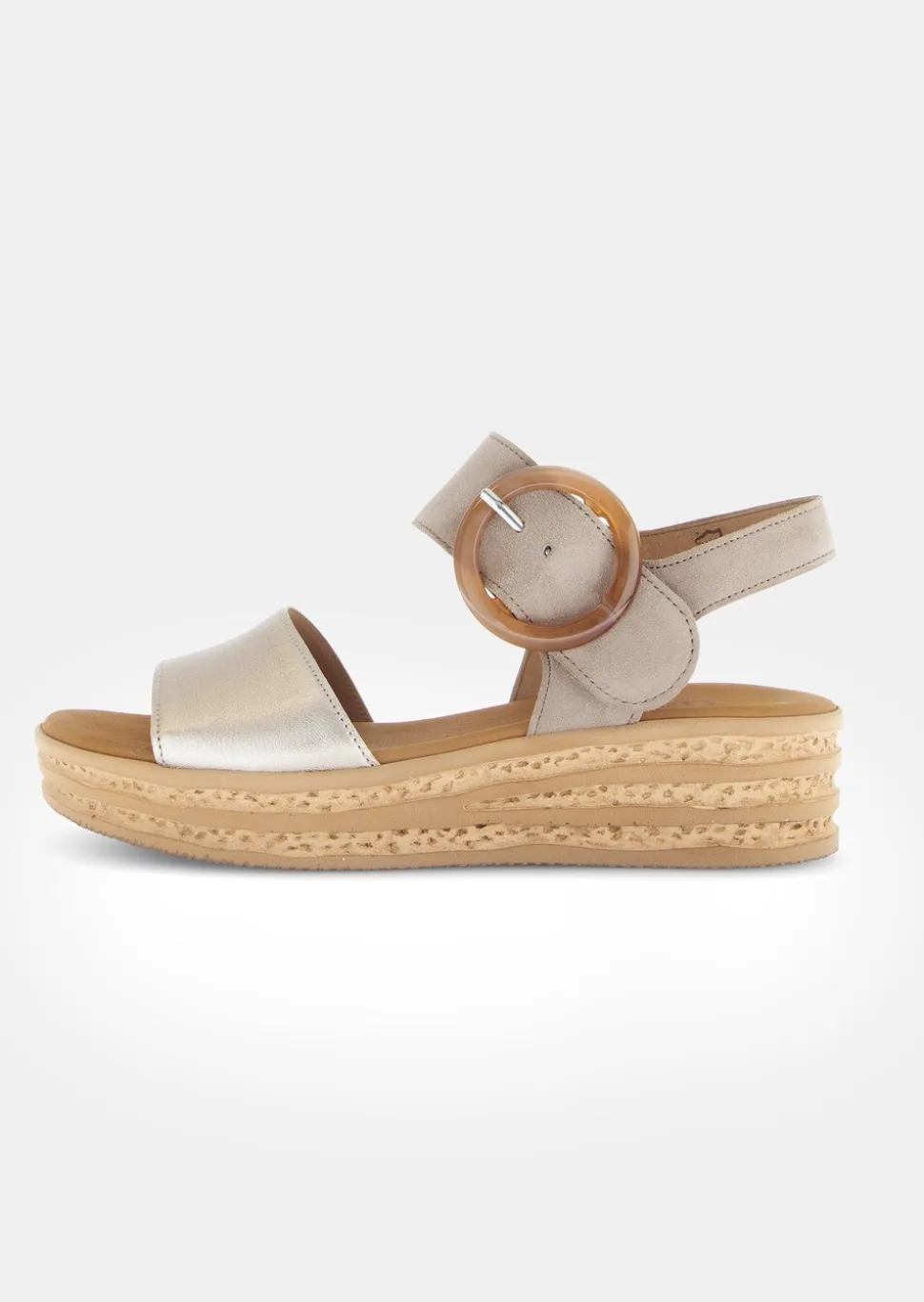 Sandales à plateforme en cuir véritable