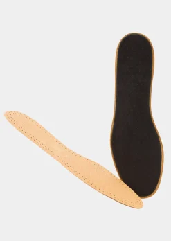 Semelle en cuir avec rembourrage en mousse de latex
