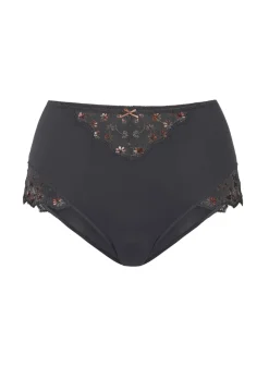 Slip avec dentelle brodée fleurie