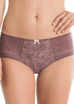 Slip gainant avec empiècement en dentelle