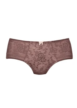 Slip gainant avec empiècement en dentelle