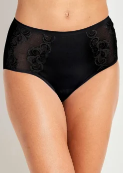 Slip gainant avec empiècement en dentelle