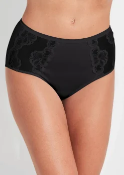 Slip gainant avec empiècement en dentelle