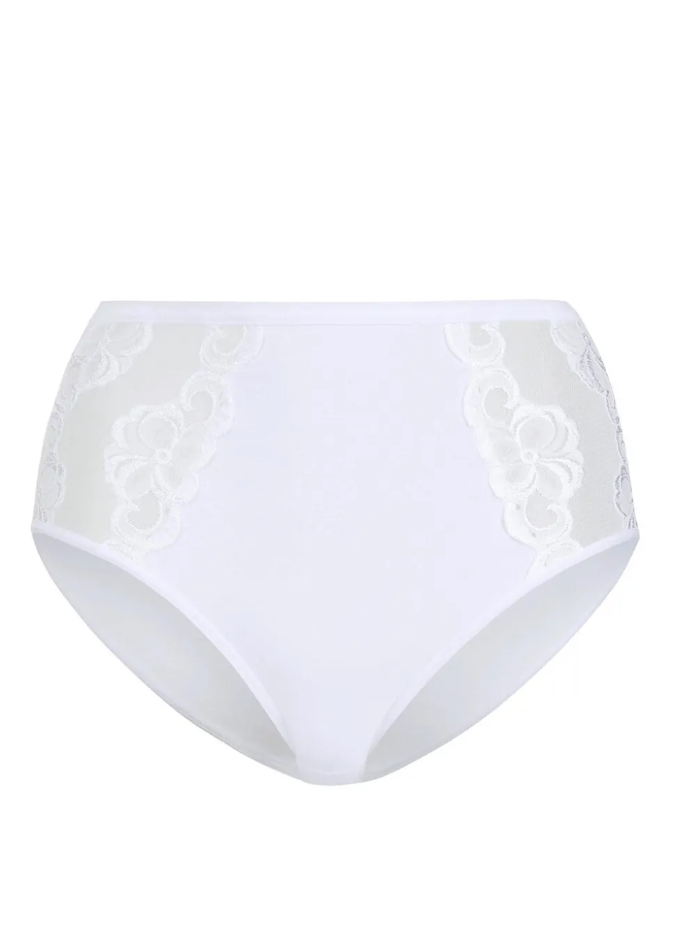 Slip gainant avec empiècement en dentelle