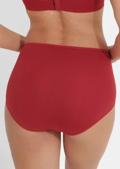 Slip maxi en microfibre avec dentelle
