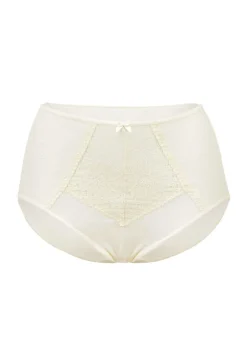 Slip maxi en microfibre avec dentelle
