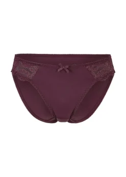 Slip taille basse féminin en dentelle