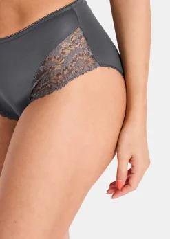 Slip taille haute en dentelle