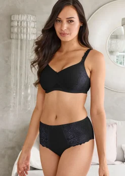 Slip taille haute en dentelle
