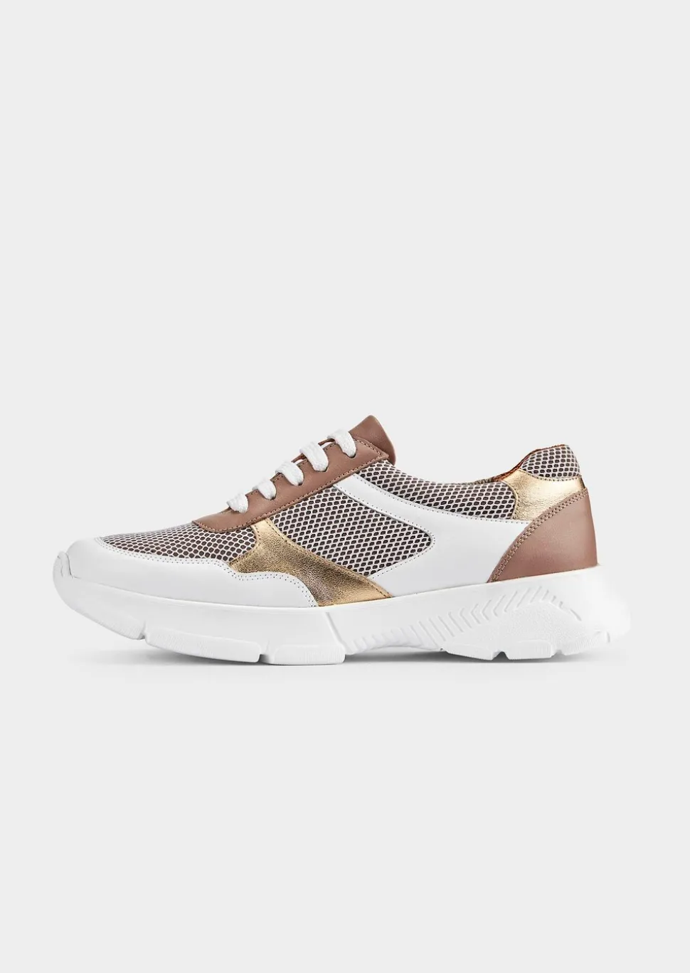 Sneakers avec détail en tissu filet