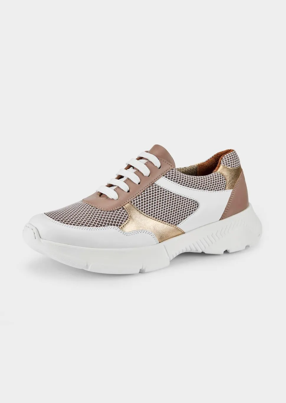 Sneakers avec détail en tissu filet