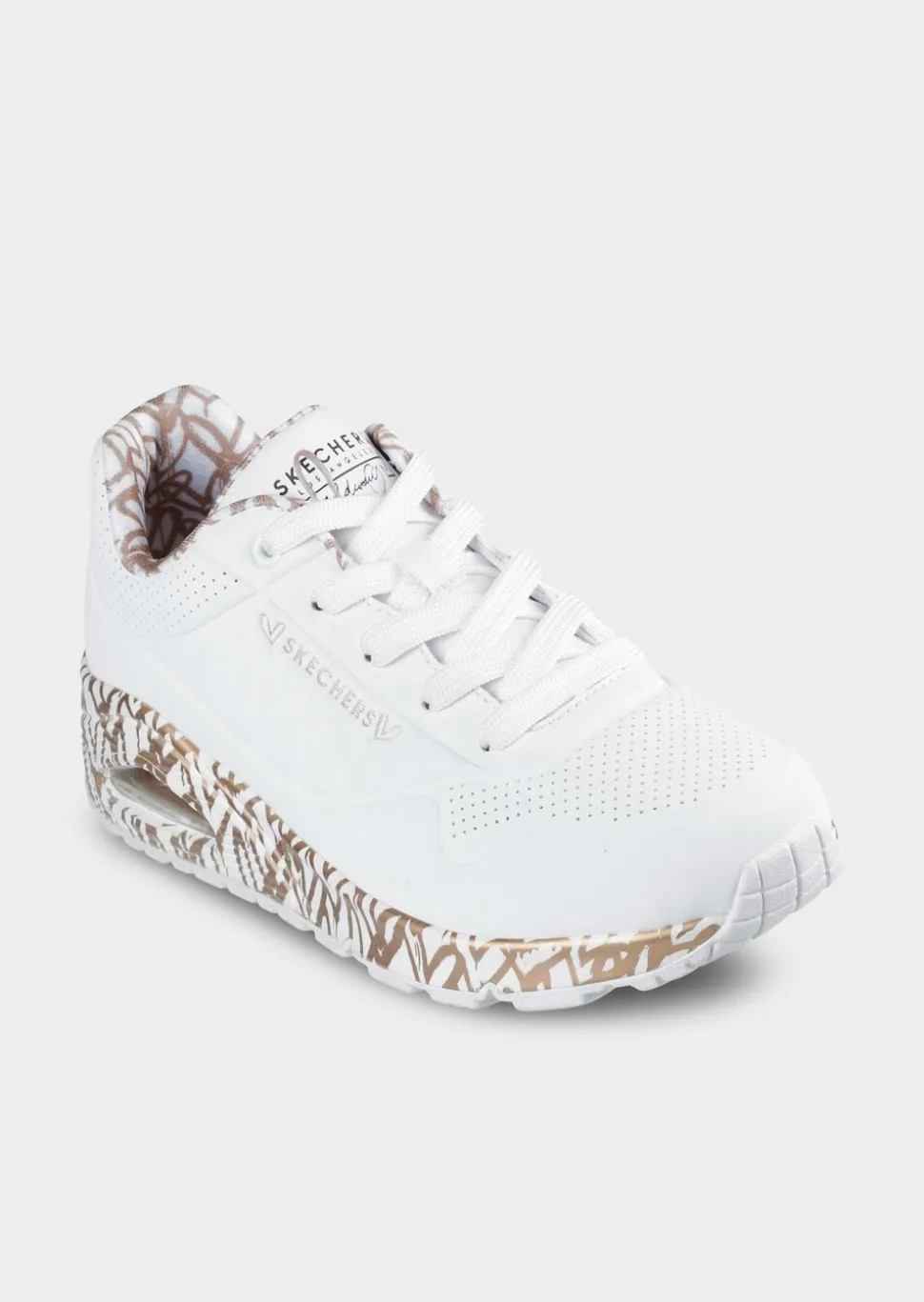 Sneakers avec effet métallisé