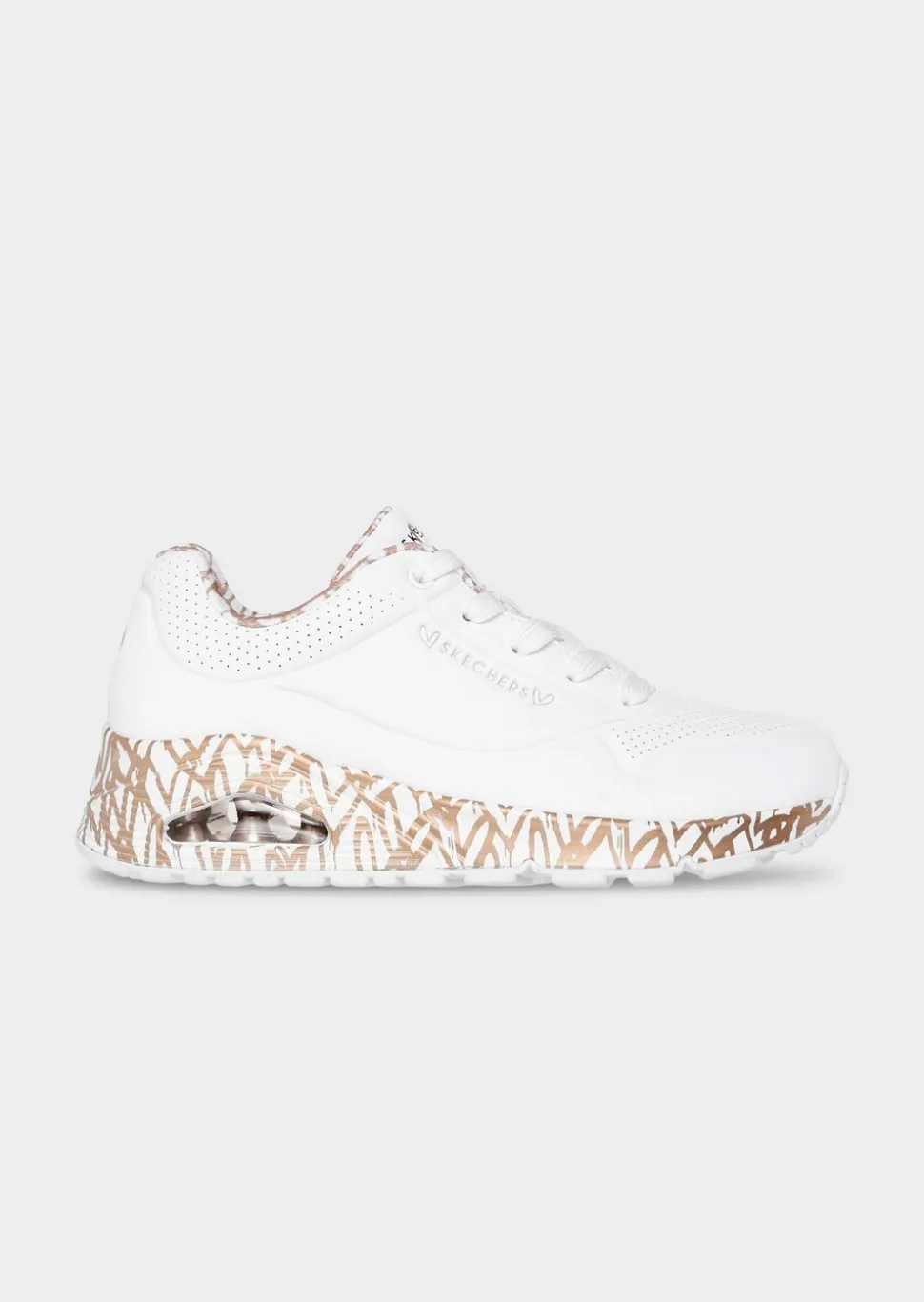 Sneakers avec effet métallisé