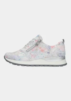 Sneakers avec imprimé pelliculé féminin.