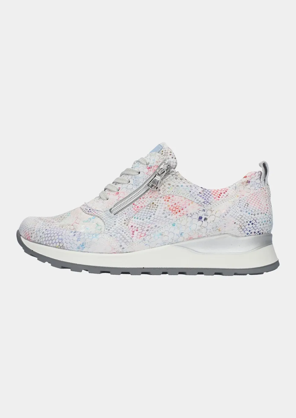 Sneakers avec imprimé pelliculé féminin.