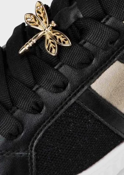 Sneakers avec éléments brillants